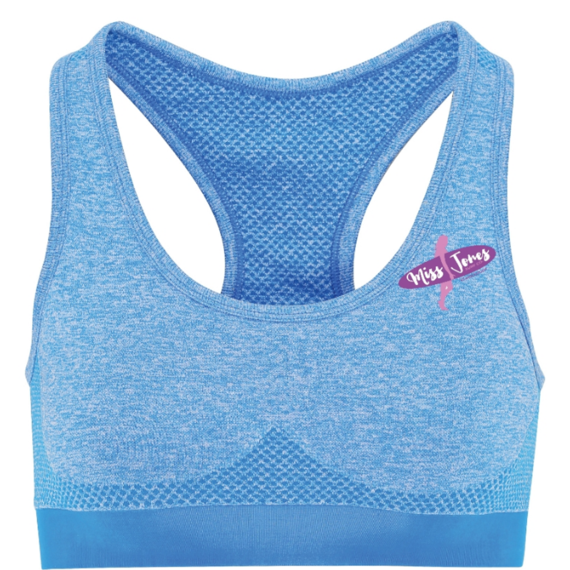 Miss Jones - Seamless 3D Sports Bra - Sapphire