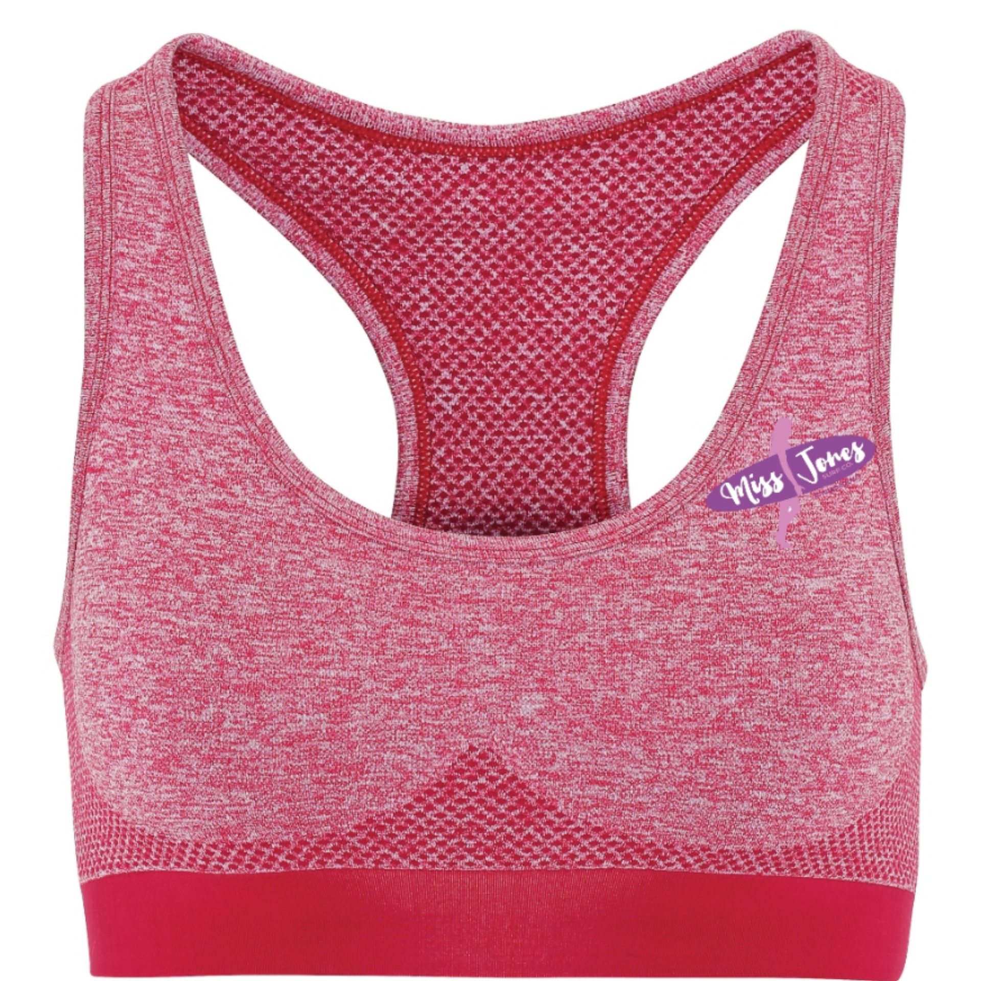 Miss Jones - Seamless 3D Sports Bra -Burgundy