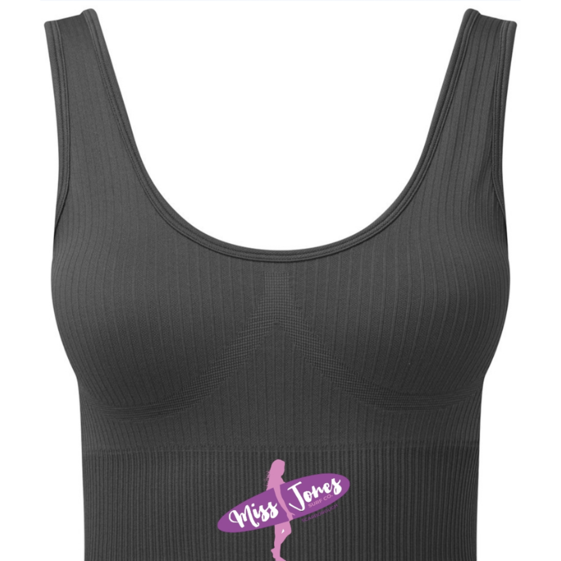 Miss Jones - Seamless 3D Sports Bra - Charcoal