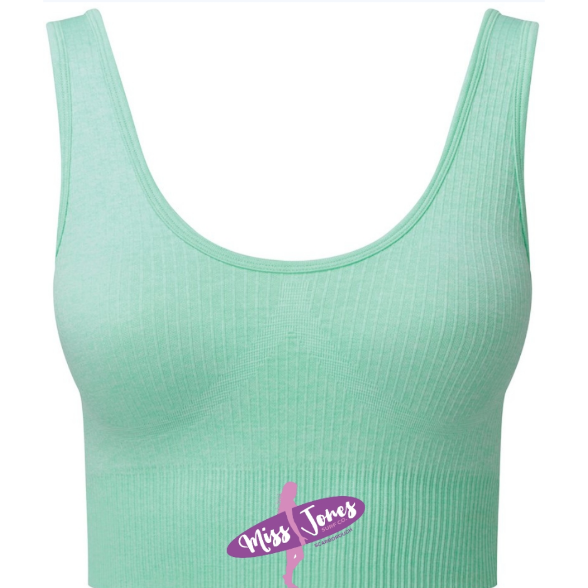 Miss Jones - Seamless 3D Sports Bra - Peppermint Melange