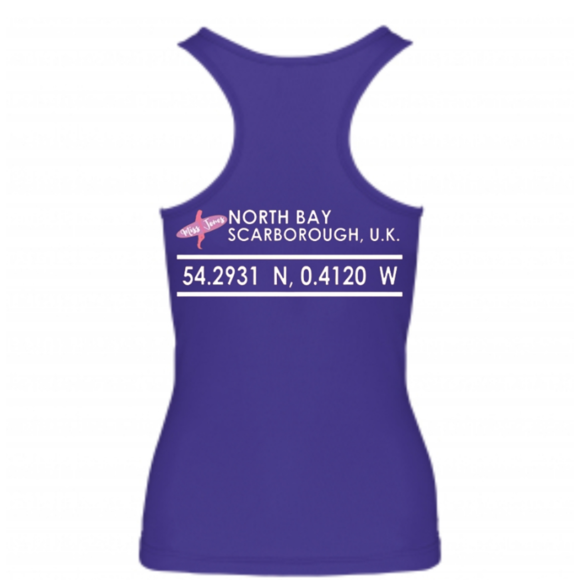 Miss Jones - Quick Dry Sports Vest  - Purple - Image 2