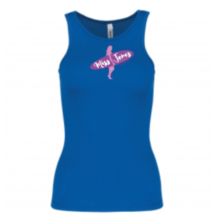 Miss Jones - Quick Dry Sports Vest  - Blue