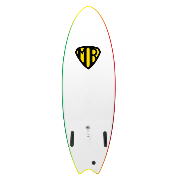 Ocean & Earth / Mr Ezi Rider Rasta / Twin Fin Softboard / 5'6 - Image 3