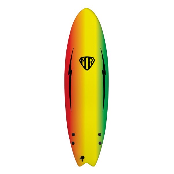 Ocean & Earth / Mr Ezi Rider Rasta / Twin Fin Softboard / 6'6 - Image 2