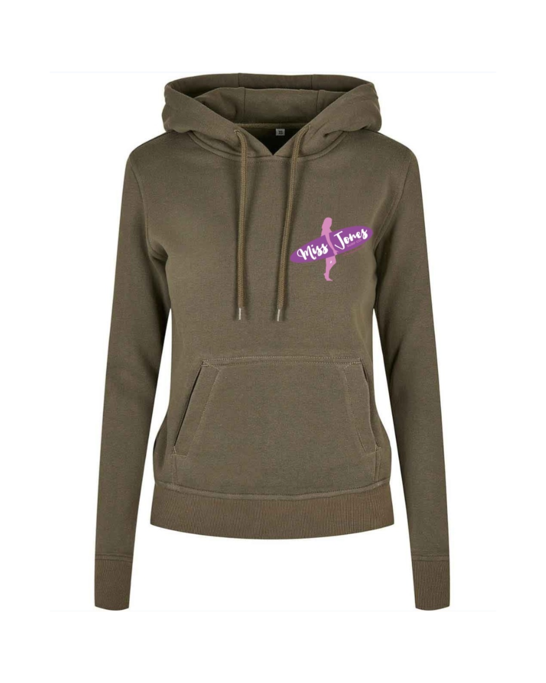 Miss Jones Stitched Logo - Olive - 100% Organic