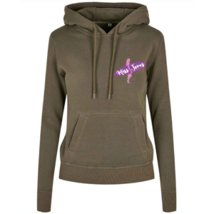 Miss Jones Stitched Logo - Olive - 100% Organic