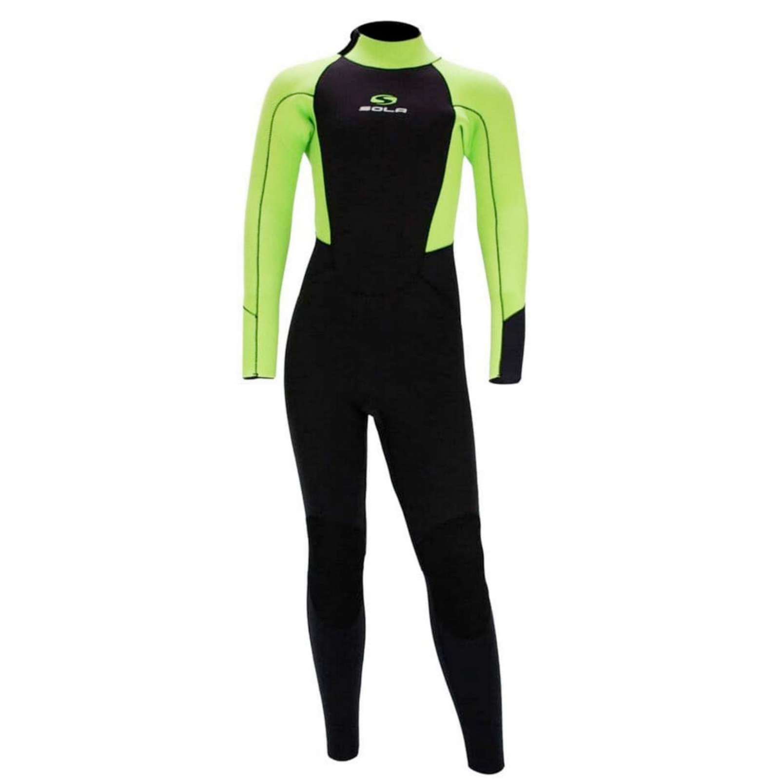 Sola / Fire / 5-4mm / Back Zip / Black / Lime