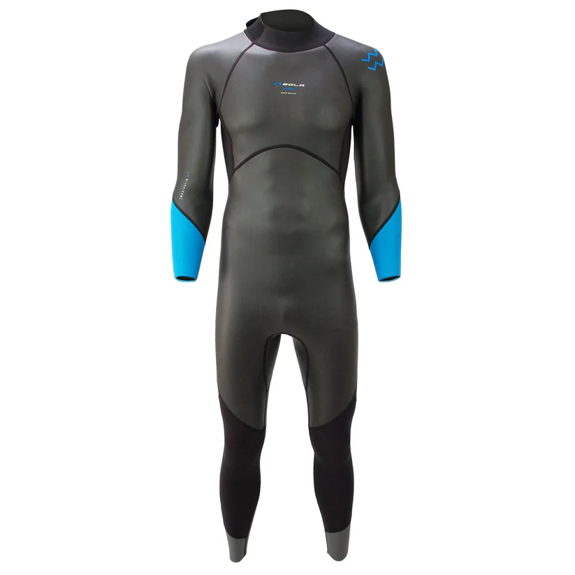 Sola / Open Water / 3-2mm / Back Zip / Black / Blue