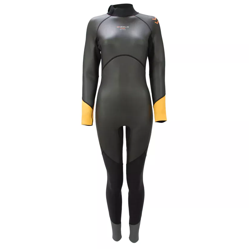 Sola / Open Water / 3-2mm / Back Zip / Black / Yellow