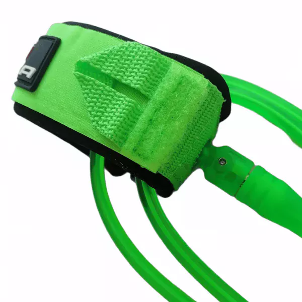 Sola 6ft - 7mm surfboard leash - Green - Image 2